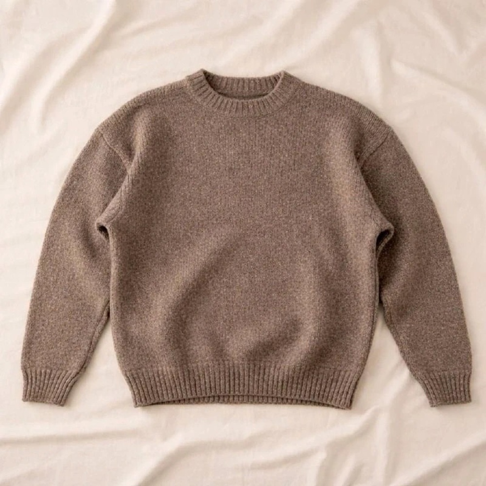 Classic Brown Crewneck Sweater